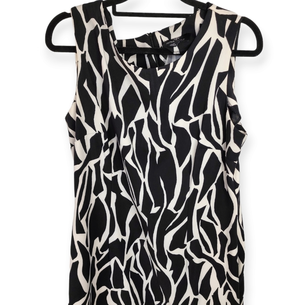 Ronnie Nicole dress black with white sleeveless size 16 - Picture 6 of 13